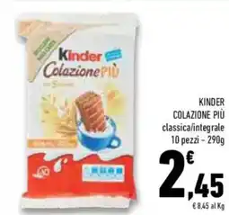 Conad Superstore Kinder colazione più classica/integrale offerta