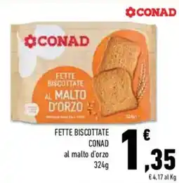 Conad Superstore Fette biscottate CONAD offerta
