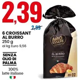 Eurospin Amo essere 6 croissant al burro offerta