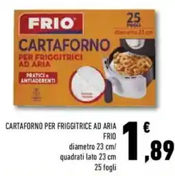 Conad Superstore Cartaforno per friggitrice ad aria FRIO offerta