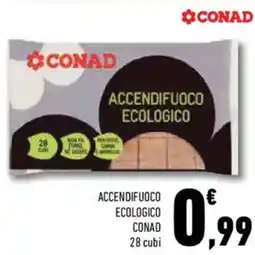 Conad Superstore Accendifuoco ecologico CONAD 28 cubi offerta