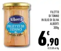 Conad Superstore Filetto di tonno in olio di oliva ALBERTI offerta