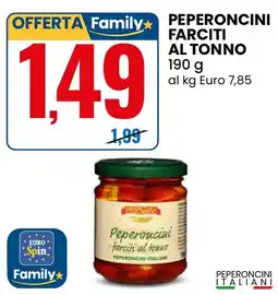 Eurospin Delizie dal sole peperoncini farciti al tonno offerta