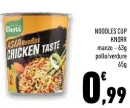 Conad Superstore Noodles cup KNORR offerta