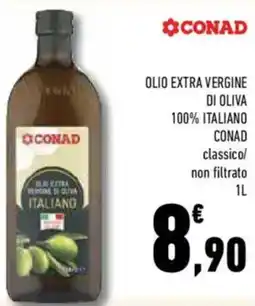 Conad Superstore Olio extra vergine di oliva 100% italiano CONAD offerta