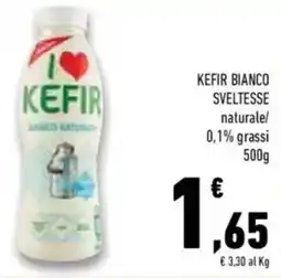 Conad Superstore Kefir bianco SVELTESSE naturale/ 0,1% grassi offerta