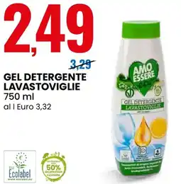 Eurospin Amo essere gel detergente lavastoviglie offerta