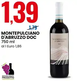 Eurospin Montepulciano d'abruzzo doc offerta