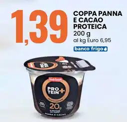 Eurospin Dolciando coppa panna e cacao proteica offerta