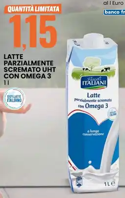 Eurospin Pascoli italiani latte parzialmente scremato uht con omega 3 offerta