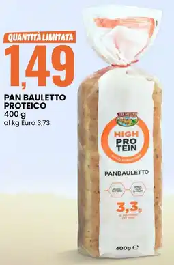 Eurospin Tre mulini pan bauletto proteico offerta