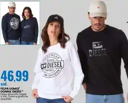 Eurospin Felpa uomo/ donna 'diesel' offerta