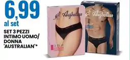 Eurospin Set 3 pezzi intimo uomo donna 'australian' offerta