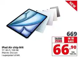 Comet iPad Air chip M4 offerta