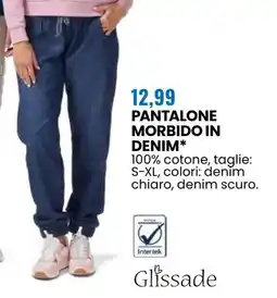 Eurospin Glissade pantalone morbido in denim offerta