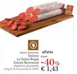 Conad Salame La Dolce Bugia Salumi Benvenuti offerta