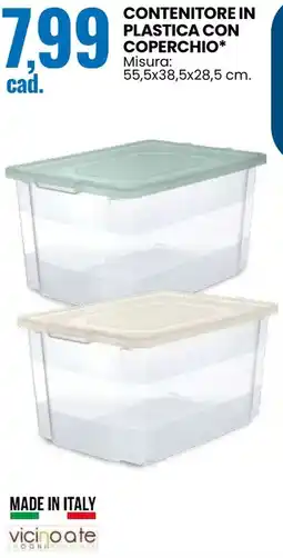 Eurospin Contenitore in plastica con coperchio offerta