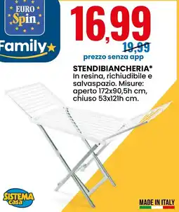 Eurospin Sistema casa stendibiancheria offerta