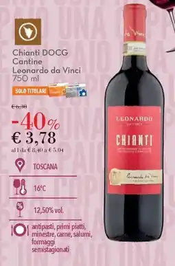Conad Chianti DOCG Cantine Leonardo da Vinci offerta