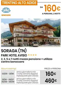 Eurospin Soraga (tn) park hotel avisio offerta