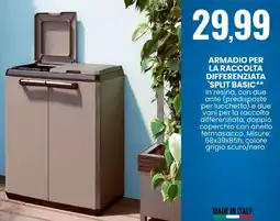 Eurospin Armadio per la raccolta differenziata 'split basic' offerta