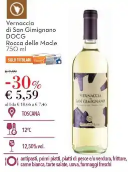 Conad Vernaccia di San Gimignano DOCG Rocca delle Macie offerta