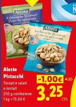 Lidl Alesto Pistacchi offerta