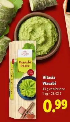 Lidl Vitasia Wasabi offerta