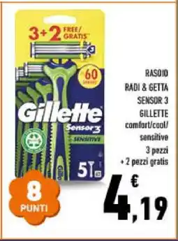 Conad GILLETTE Sensor 3 offerta
