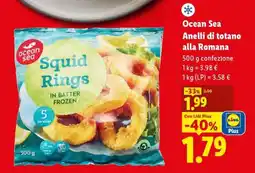 Lidl Ocean Sea Anelli di totano alla romana offerta