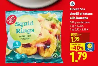 Lidl Ocean Sea Anelli di totano alla romana offerta