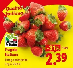 Lidl Fragole Italiane offerta