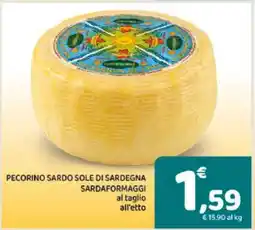 Conad PECORINO SARDO SOLE DI SARDEGNA SARDAFORMAGGI offerta