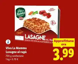 Lidl Viva la Mamma Lasagne al ragù offerta