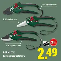 Lidl PARKSIDE Forbice per potatura offerta
