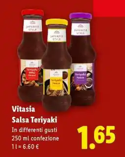 Lidl Vitasia Salsa Teriyaki offerta