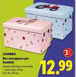Lidl Livarno Box cassapanca per bambini offerta