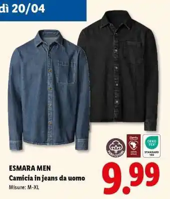Lidl esmara MEN offerta