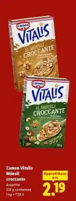 Lidl Cameo Vitalis Müsli croccante offerta