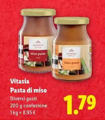 Lidl Vitasia Pasta di miso offerta