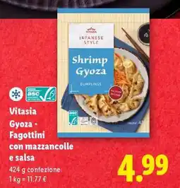 Lidl Vitasia Gyoza - Fagottini con mazzancolle e salsa offerta