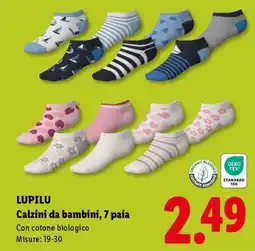Lidl LUPILU Calzini da bambini, 7 paia offerta