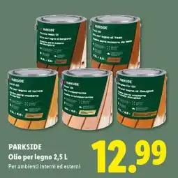Lidl PARKSIDE Olio per legno 2,5 L offerta