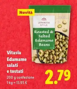 Lidl Vitasia Edamame salati e tostati offerta