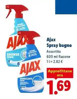 Lidl Ajax Spray bagno offerta