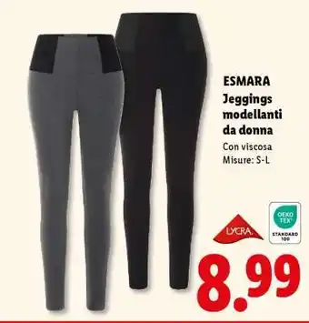 Lidl esMara Jeggings modellanti da donna offerta
