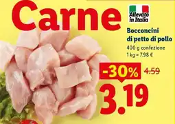 Lidl Bocconcini di petto di pollo offerta