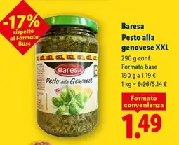 Lidl Baresa Pesto alla genovese XXL offerta