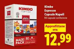 Lidl Kimbo Espresso Capsule Napoli offerta