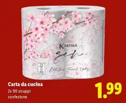 Lidl Carta da cucina offerta